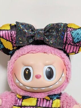 Custom Made Disney Nightmare Before Christmas Minnie Ears that Fit Labubu